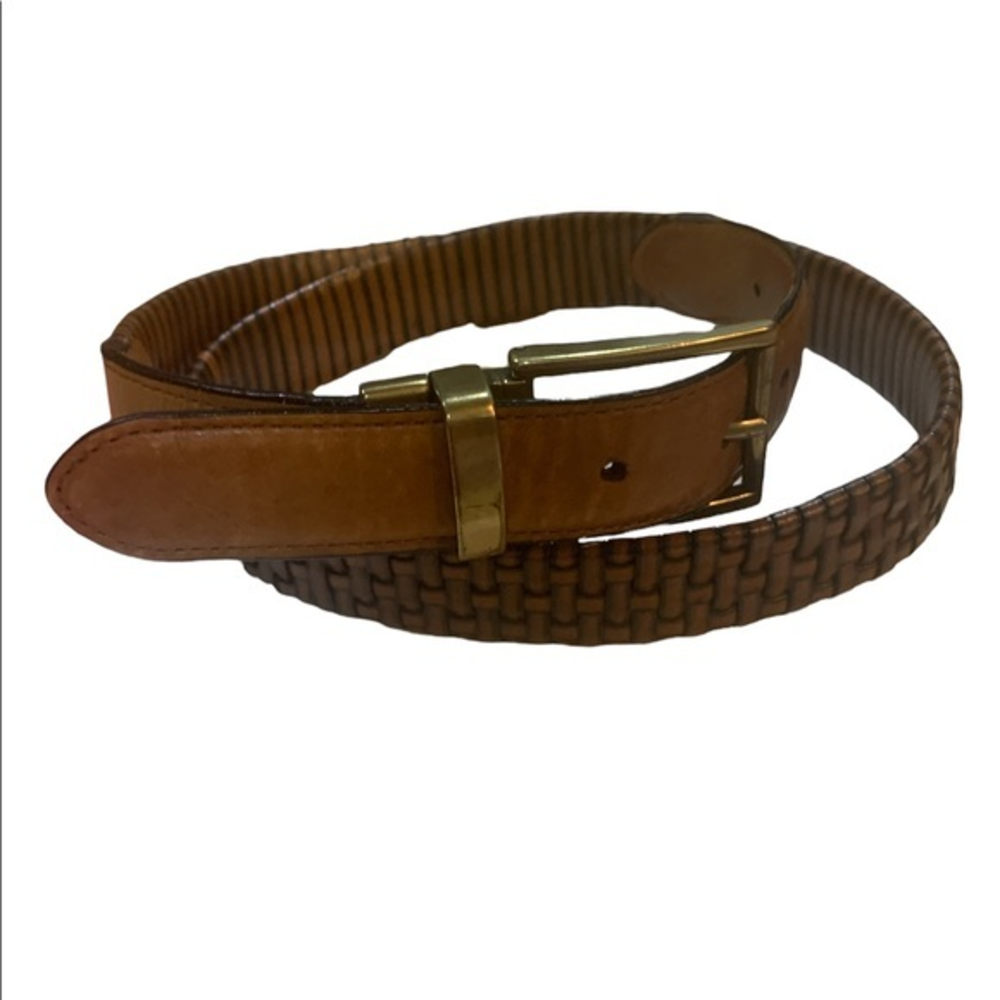 Bosch Genuine Woven Leather Belt for Men Reversible Size 36/90 2 small flaws